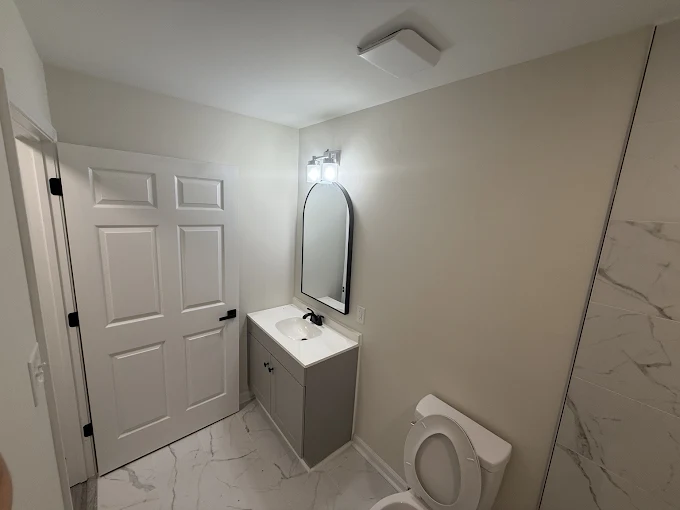 Updated bathroom vanity
