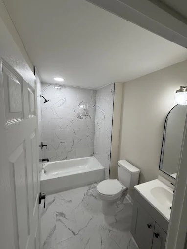 Marble bathroom renovation